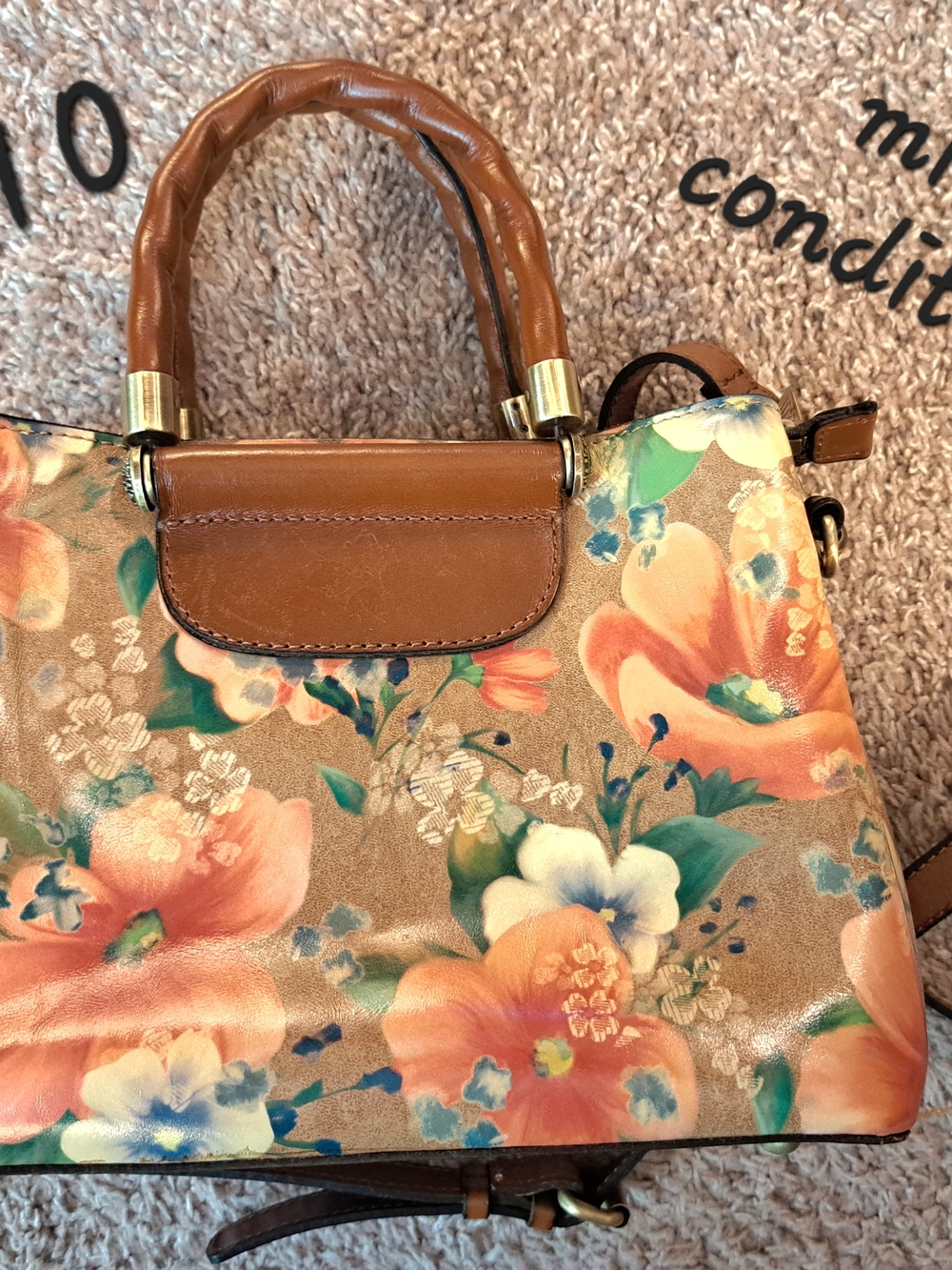 Patricia Nash Apricot Blossoms Marielle Satchel